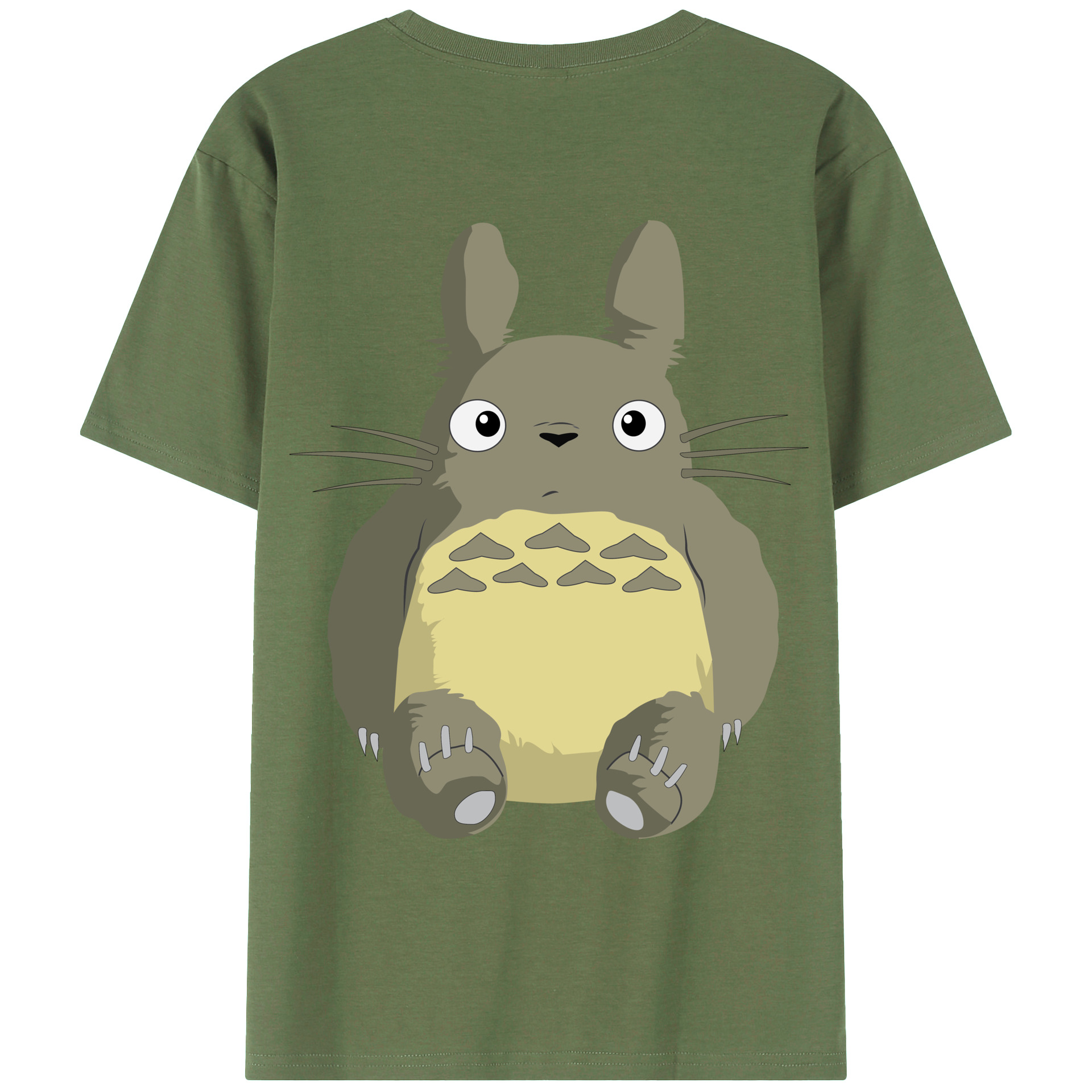 （画像用） となりのトトロ 草壁メイ 草壁サツキ My Neighbor Totoro Satsuki Kusakabe Mei Kusakabe 綿100％ メンズ半袖Tシャツ（バックプリント） 通気性